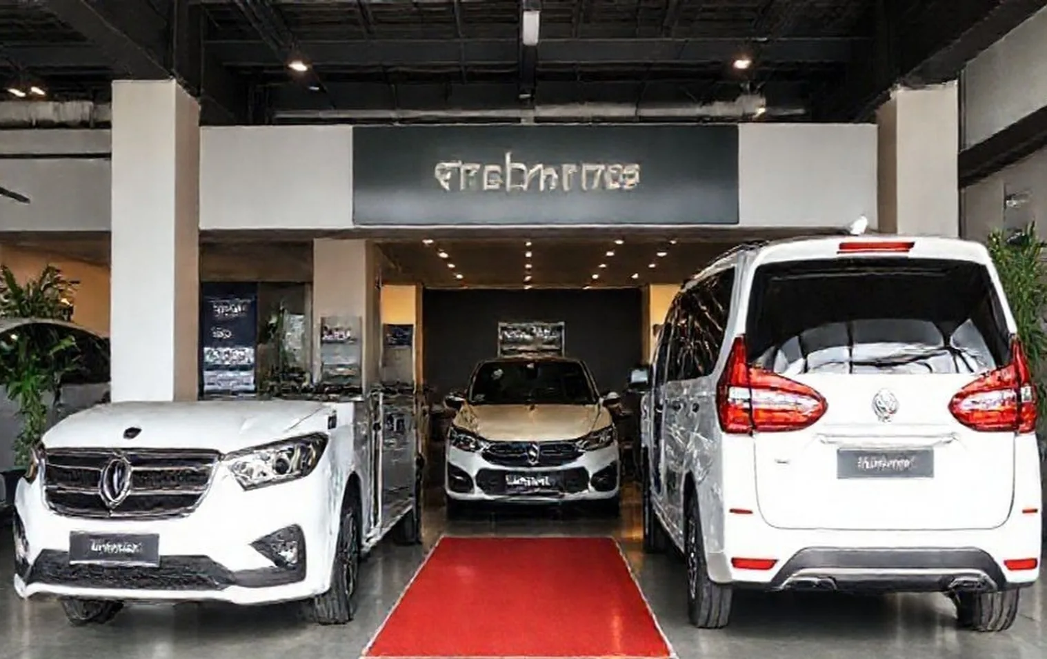 Premium vehicle rental office setup